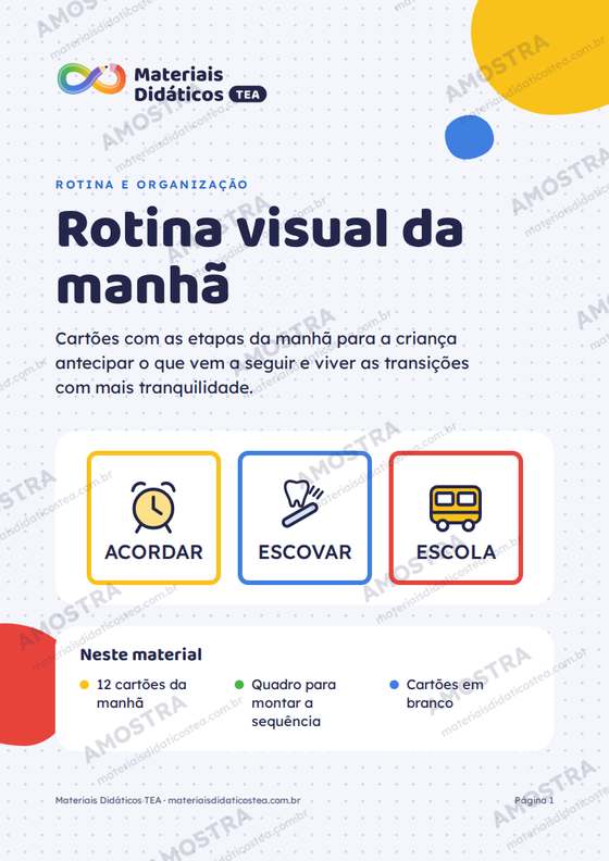 Amostra: capa do Rotina visual da manhã